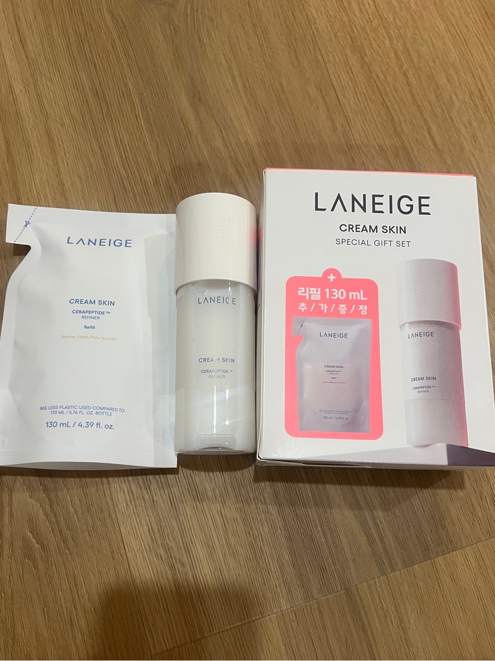 LANEIGE Cream Skin Gift Set - White and Pink Accents